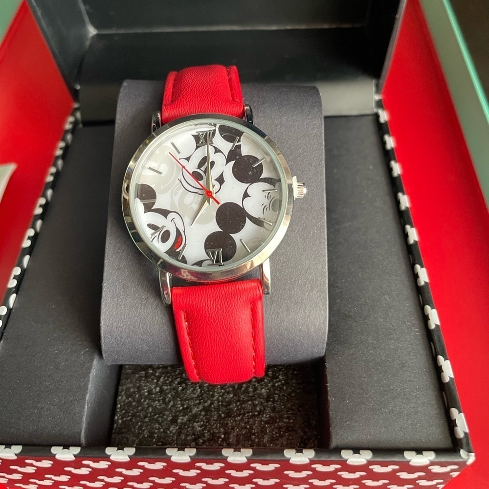 Disney Red and Cream Watch with Silver Accents - Picture 3 of 10